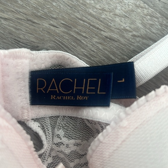 NWT Rachel Roy Light Pink Sheer Lace Lingerie Nightwear - Picture 3 of 7